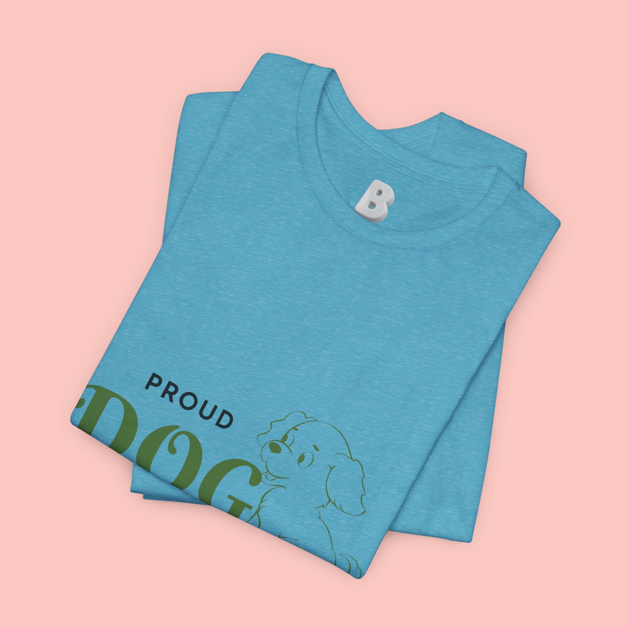 Proud Dog Mom T-Shirt – Cute Paw Print & Puppy Graphic Tee