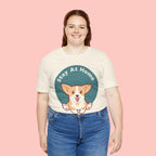 Stay At Home Dog Mom T-Shirt — Cute Corgi Graphic Tee