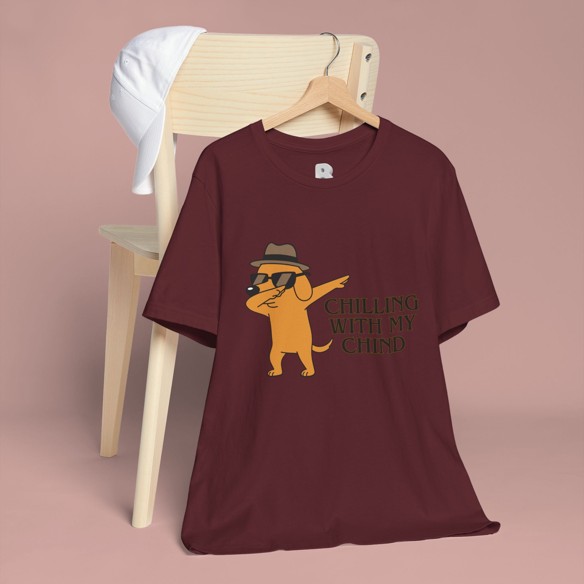 Chilling With My Chind T-Shirt — Funny Dabbing Cat Graphic Tee