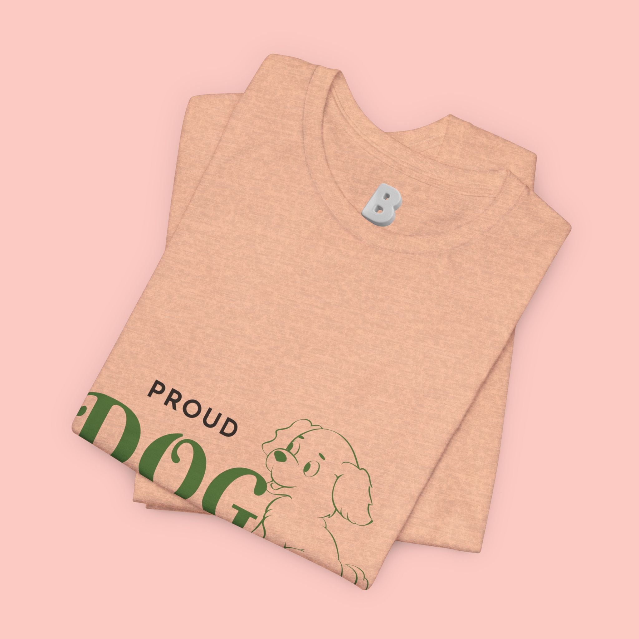 Proud Dog Mom T-Shirt – Cute Paw Print & Puppy Graphic Tee