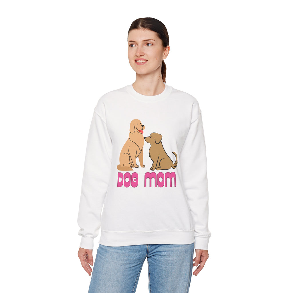 Dog Mom Sweatshirt — Cute Cartoon Dogs "Dog Mom" Crewneck