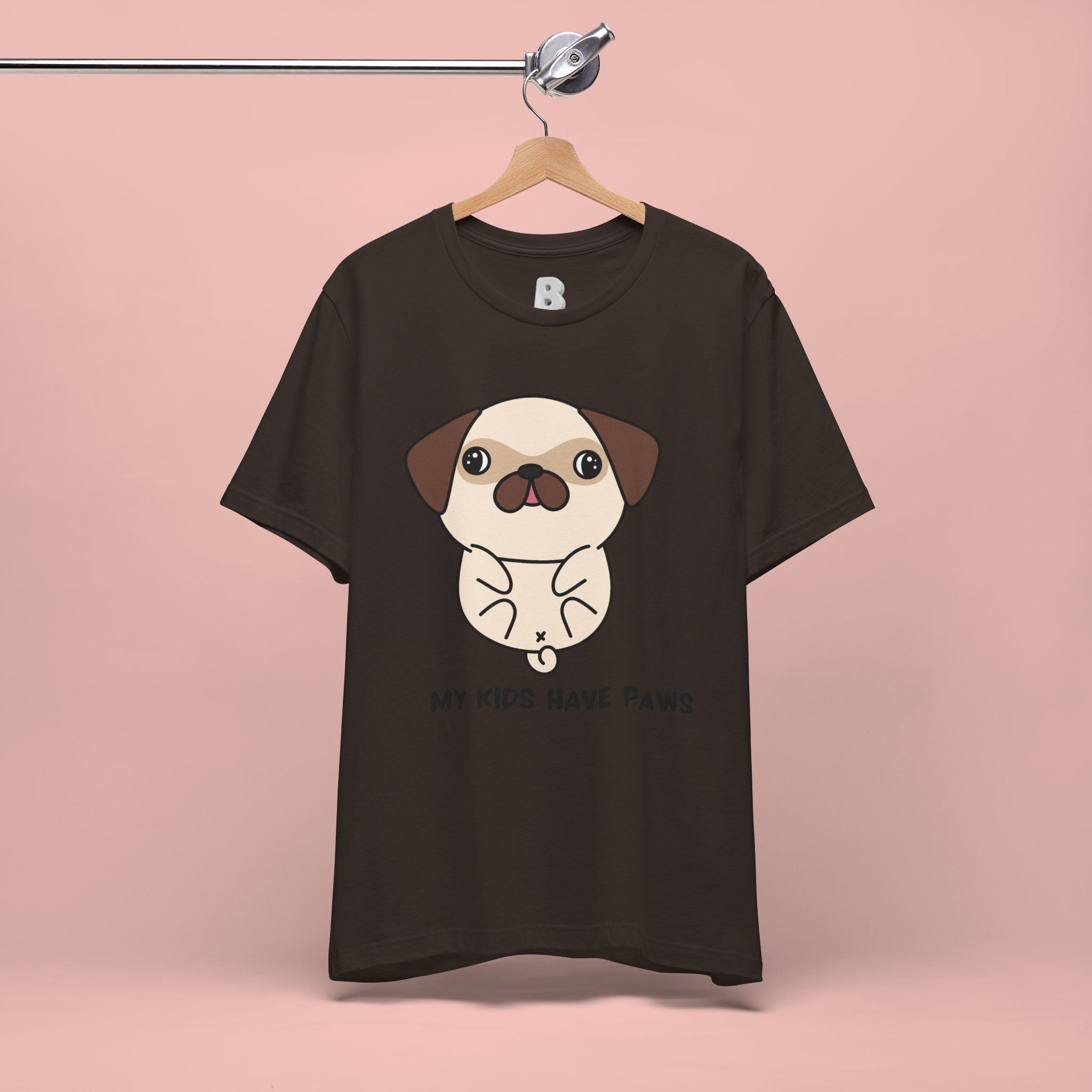 Pug 'My Kids Have Paws' T-Shirt