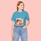 Dog Mom T-Shirt — Cute Floral Puppy Tee for Dog Lovers