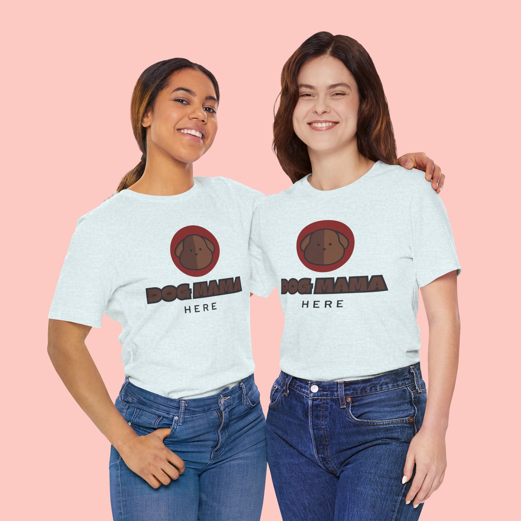 Dog Mama T-Shirt – Cute Brown Pup Graphic Tee