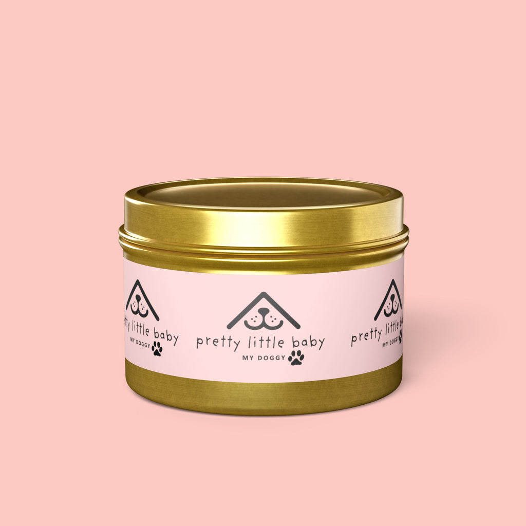 Tin Candle — "Pretty Little Baby" Scented Tin Candle (Pet-Themed Gift)