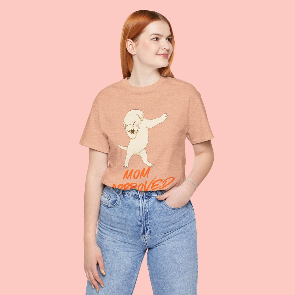 Mom Approved Tee — Dab Dog Graphic T‑Shirt