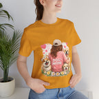 Dog Mom T-Shirt - Cute Woman with Dogs Graphic Tee