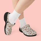 Paw Print EVA Foam Clogs — Cute Dog Bone & Paw Slip-On Shoes