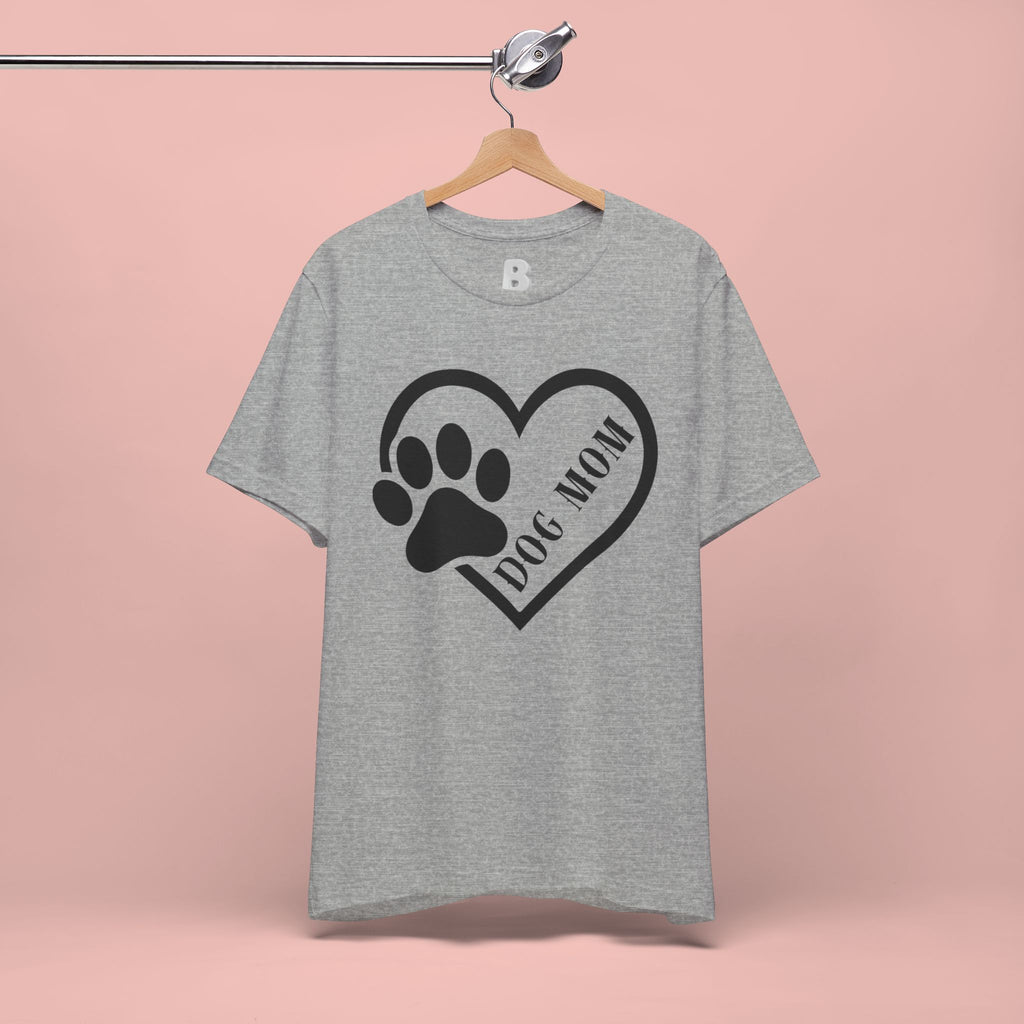 Dog Mom Heart Paw T-Shirt
