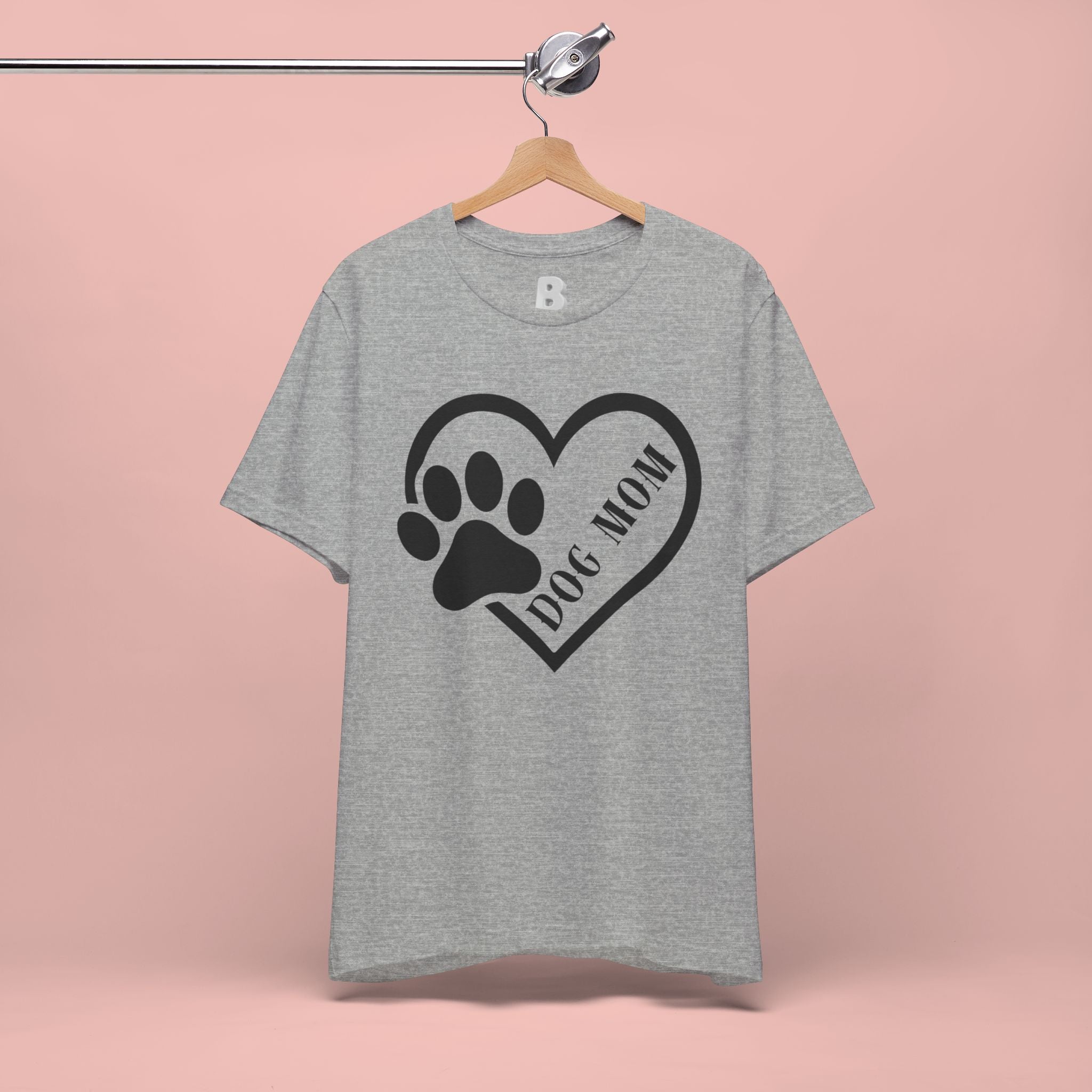 Dog Mom Heart Paw T-Shirt