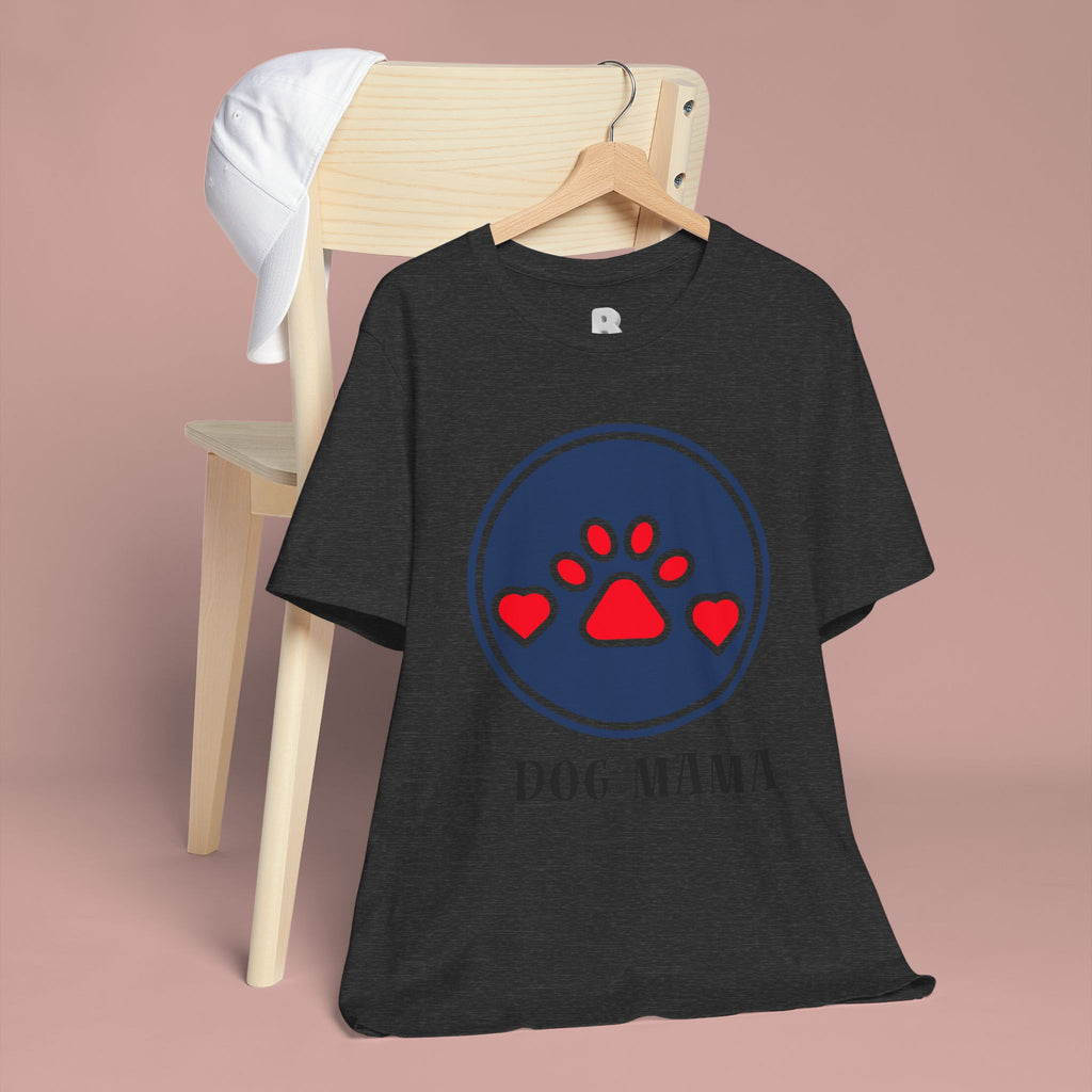 Dog Mama T-Shirt — Cute Paw & Heart Graphic Tee for Dog Lovers