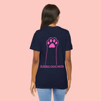 Blessed Dog Mom T-Shirt — Pink Paw Graphic Dog Lover Tee