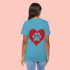 Pet Lover Heart Paw T-Shirt