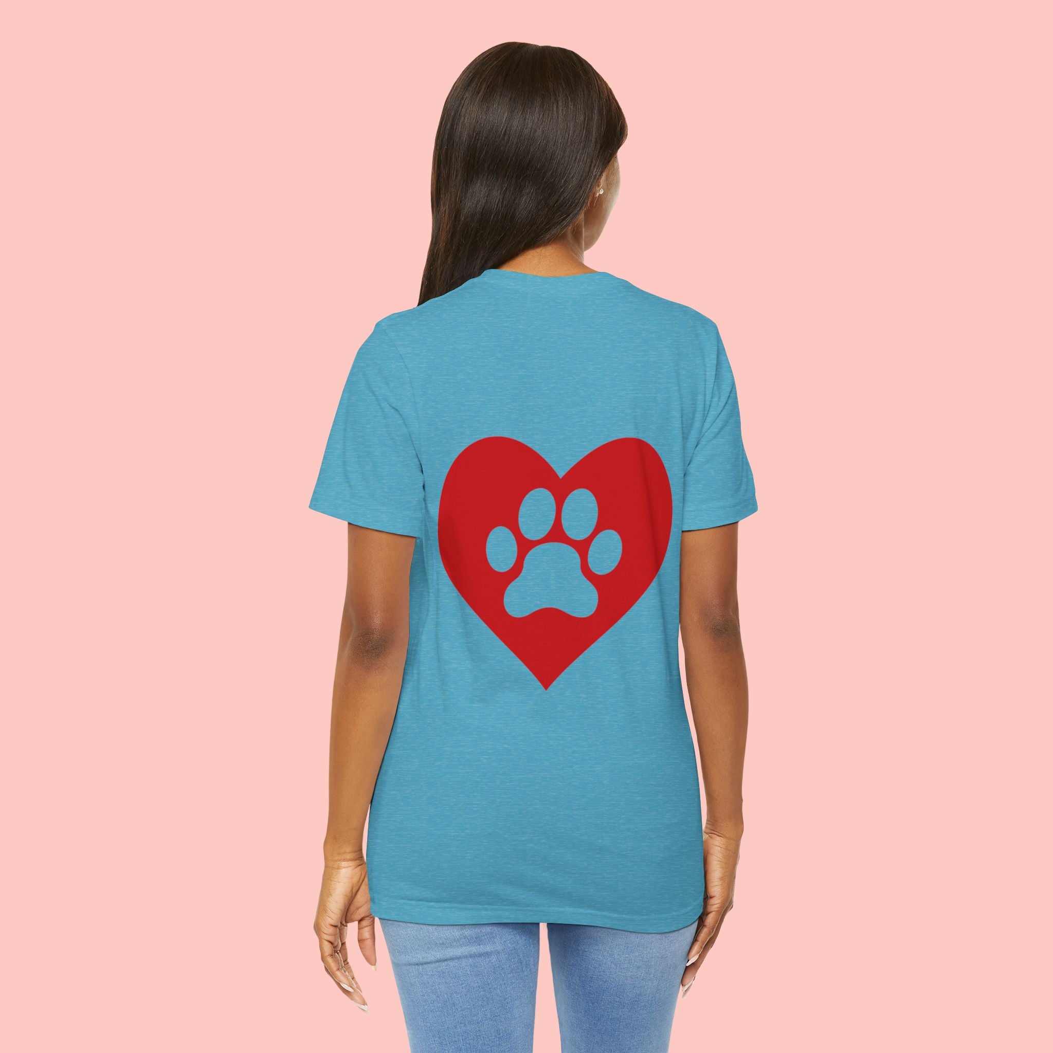 Pet Lover Heart Paw T-Shirt
