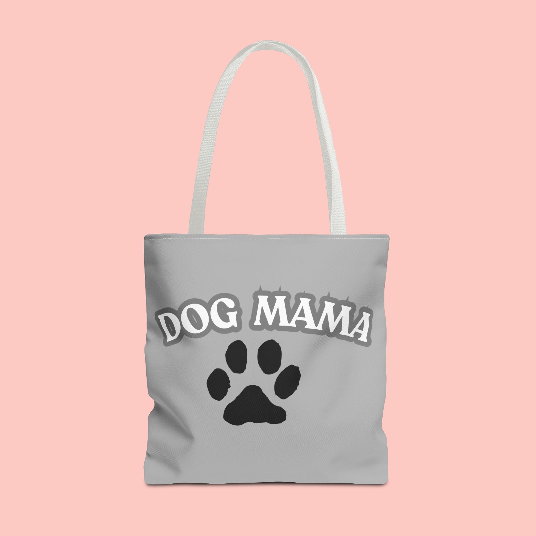 Dog Mama Paw Print Tote Bag – Cute Pet Lover Gift