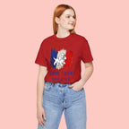 Love Your Dog Like Me T-Shirt — French Flag Heart Puppy Tee