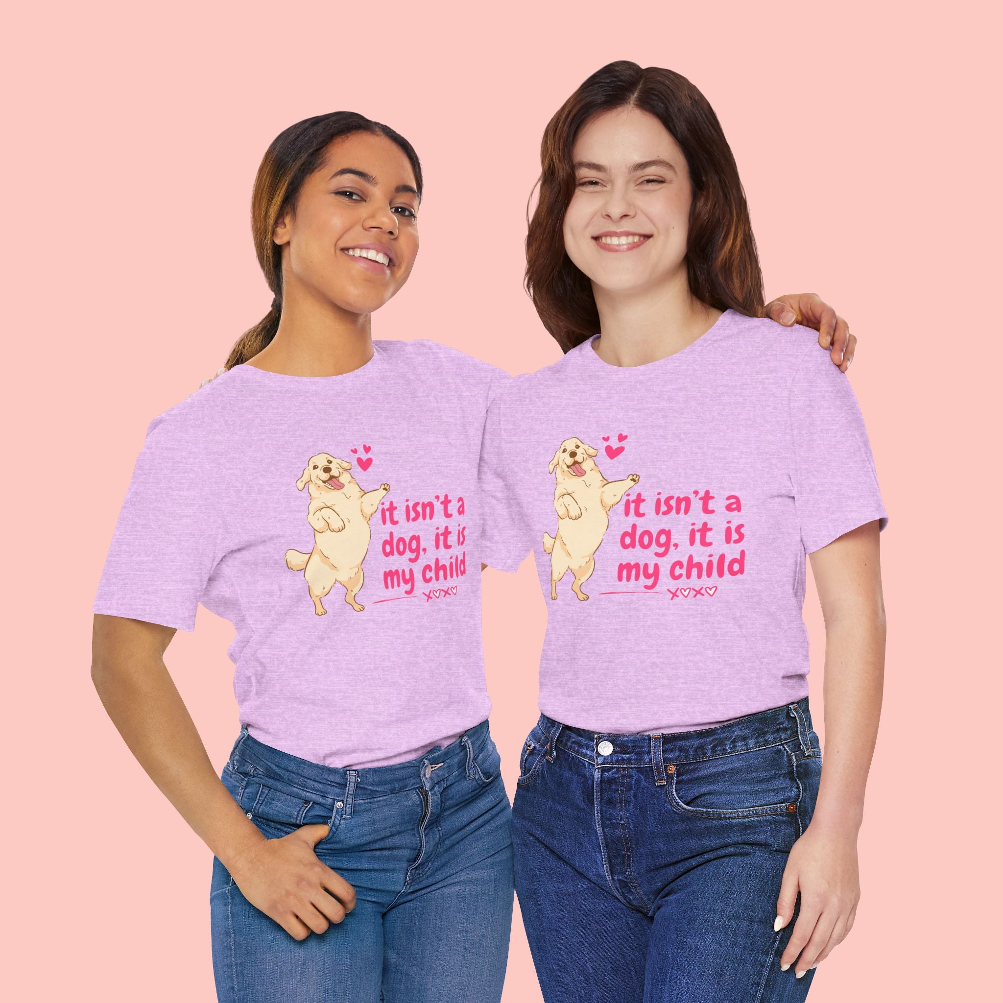 Dog Mom T-Shirt — "It Isn’t a Dog, It Is My Child" Cute Golden Retriever Tee