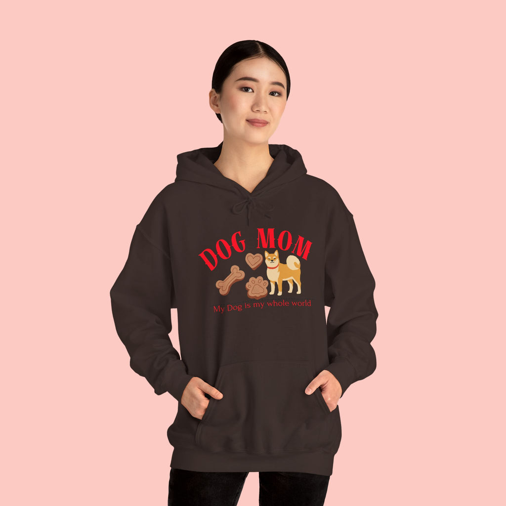 Dog Mom Hoodie – Cute Dog Paw & Bone Graphic Sweatshirt