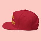 Flat Bill Cap — "Proud Dog Mom" Embroidered Trucker Hat