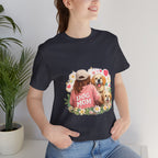 Dog Mom T-Shirt — Cute Floral Puppy Tee for Dog Lovers
