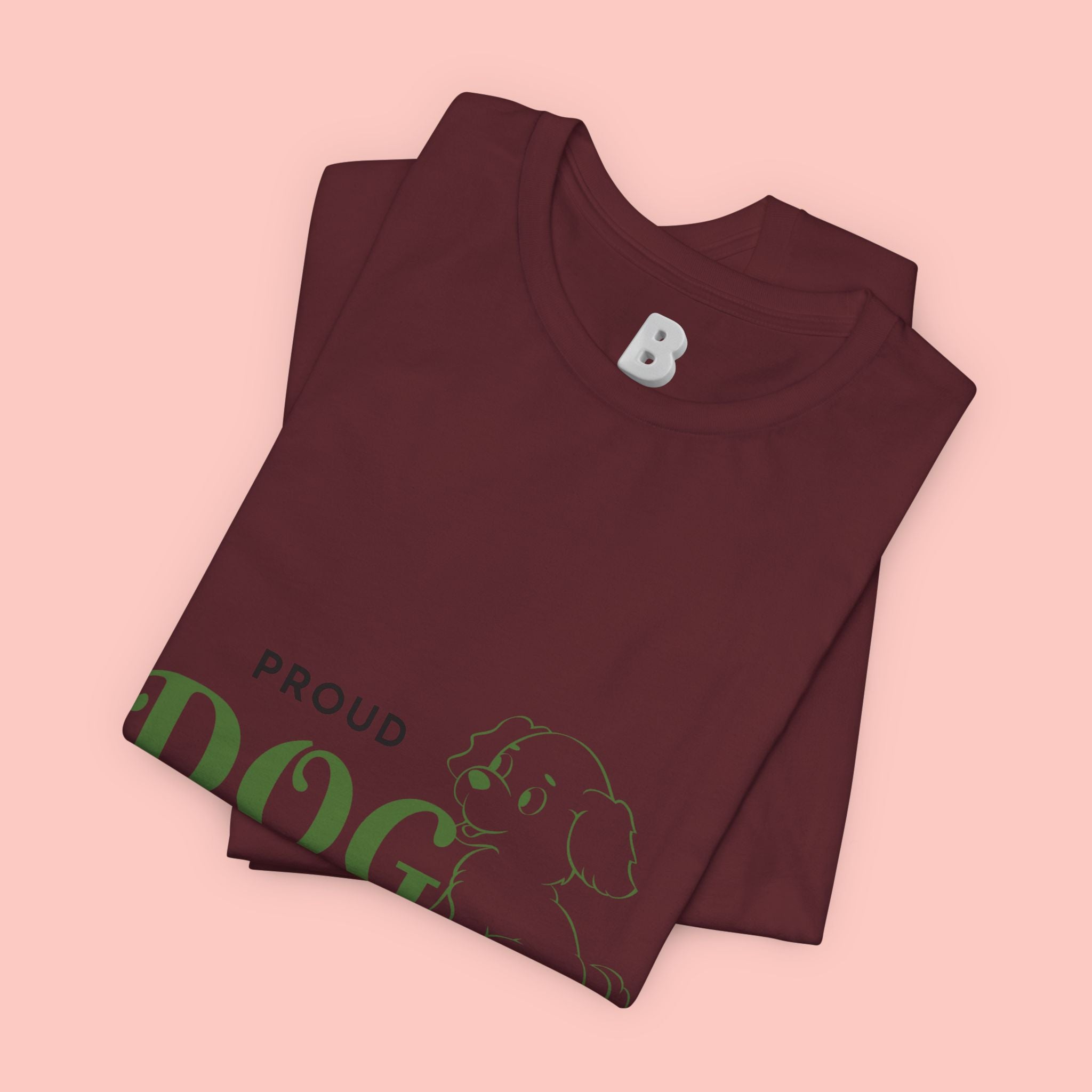 Proud Dog Mom T-Shirt – Cute Paw Print & Puppy Graphic Tee