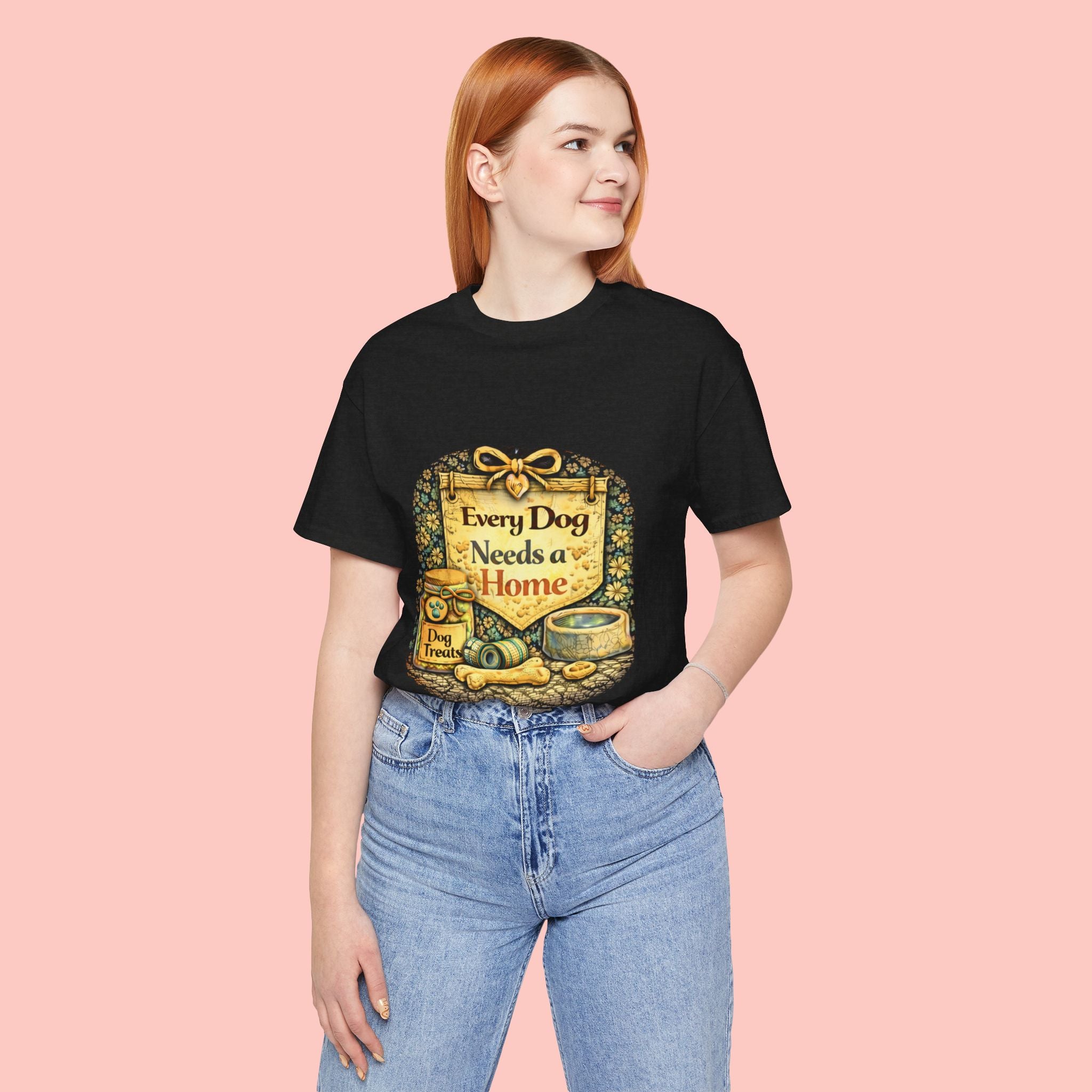 Dog Rescue Tee — "Every Dog Needs a Home" Shelter Support T-Shirt