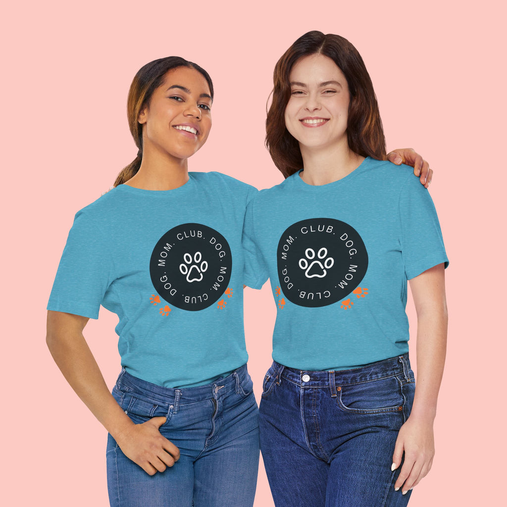 Dog Mom Club T-Shirt — Paw Print Graphic Tee for Pet Lovers