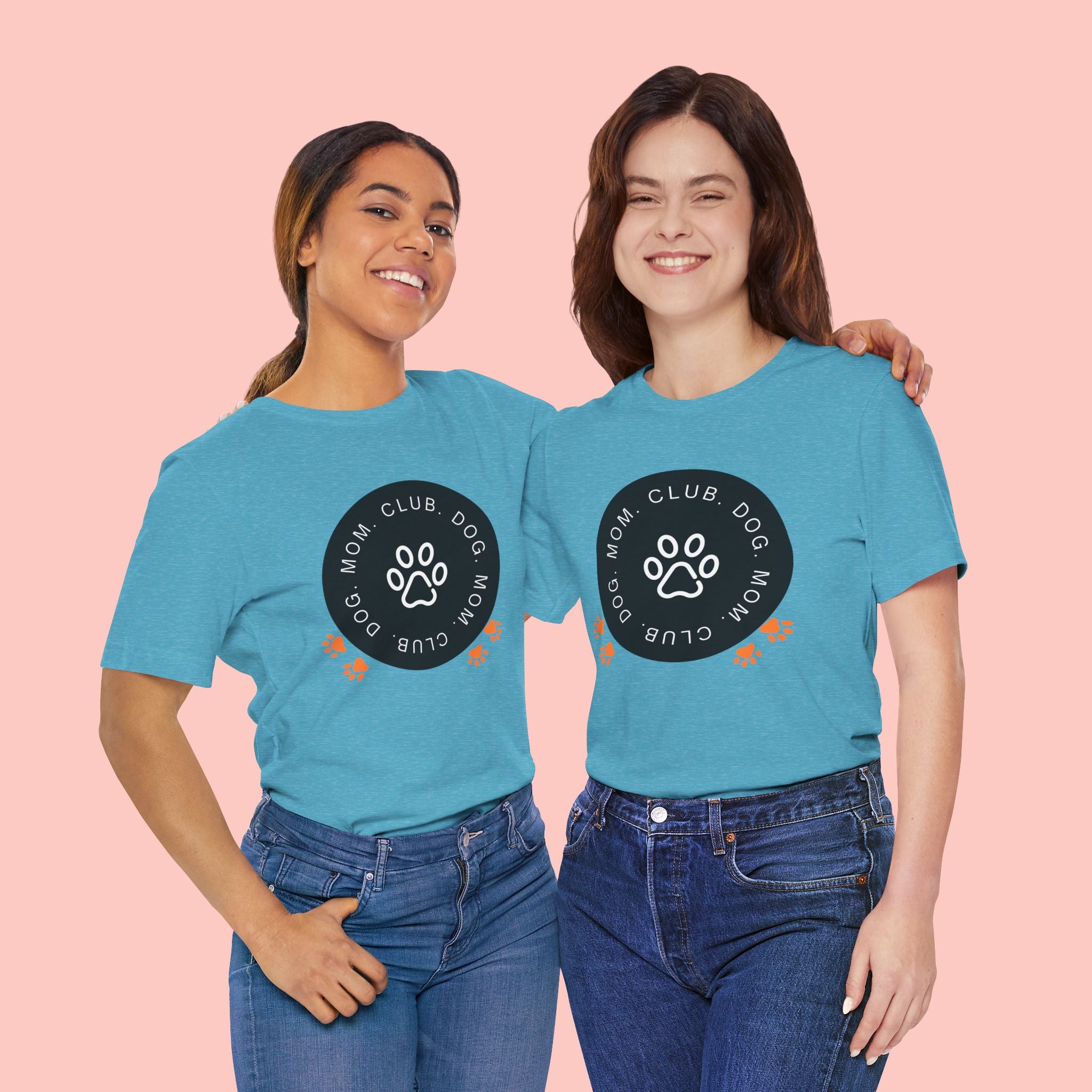 Dog Mom Club T-Shirt — Paw Print Graphic Tee for Pet Lovers