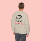 Dog Lover Crewneck Sweatshirt – “First My Dog Then Everything” Graphic