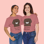 Dog Mother Wine Lover T-Shirt — Cute Cartoon Dog Graphic Tee