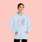 Dog Cuddle Hoodie – Minimal Paw Print & Script Pet Lover Sweatshirt