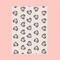 Paw Heart Velveteen Plush Blanket — Soft Cozy Pet Lover Throw