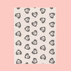Paw Heart Velveteen Plush Blanket — Soft Cozy Pet Lover Throw