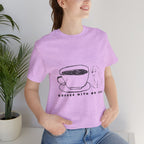 Coffee With My Dog T‑Shirt — Cute Minimalist Dog & Coffee Tee