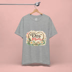 Dog Mom T-Shirt – Floral Paw Heart Graphic Tee