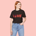 Dog Lover Tee - "LOVE My Dog > People" Paw Print Graphic T-Shirt