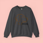 Dog Mom Crewneck Sweatshirt – Minimalist Labrador Outline