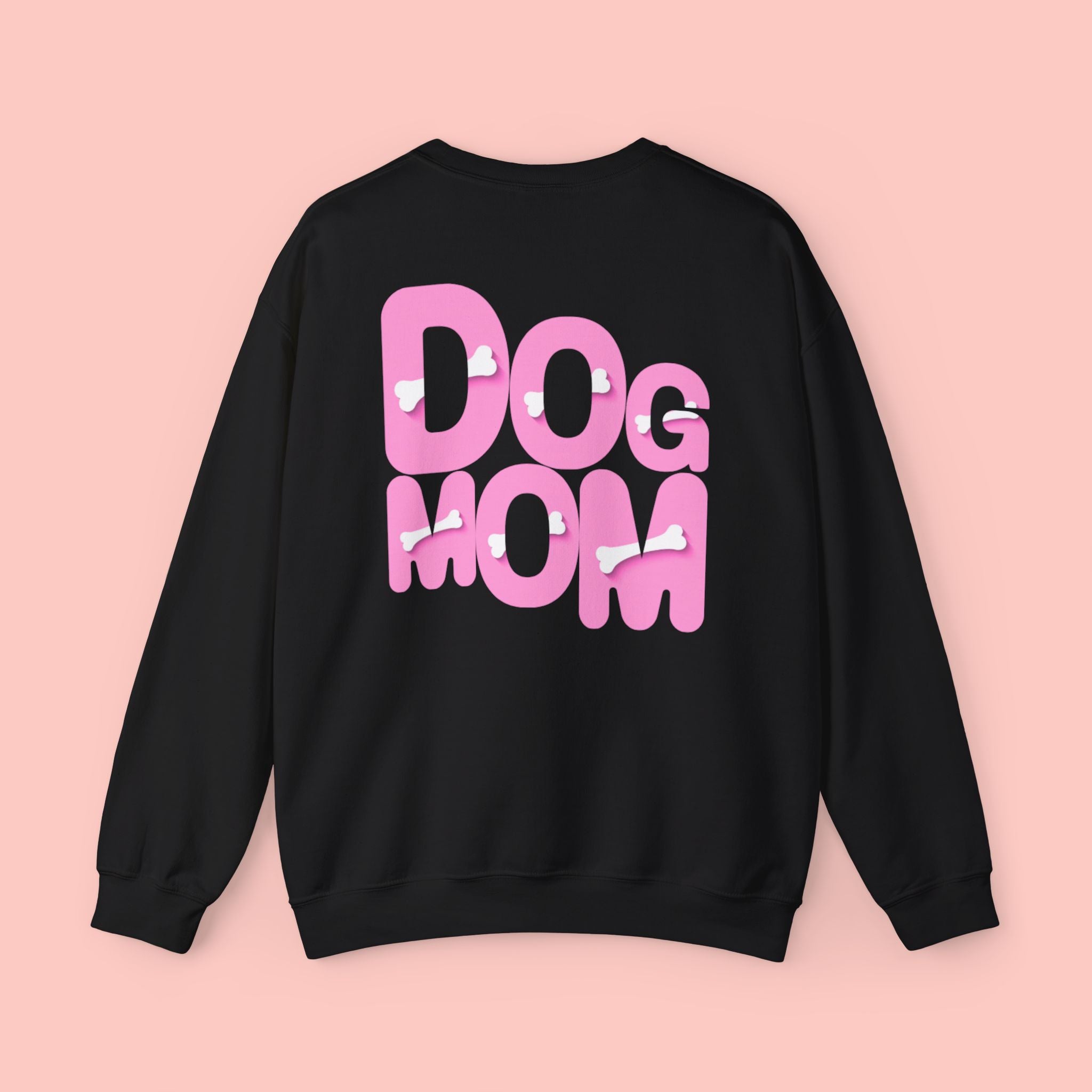 Dog Mom Sweatshirt — Cute Pink Graphic Crewneck for Pet Lovers