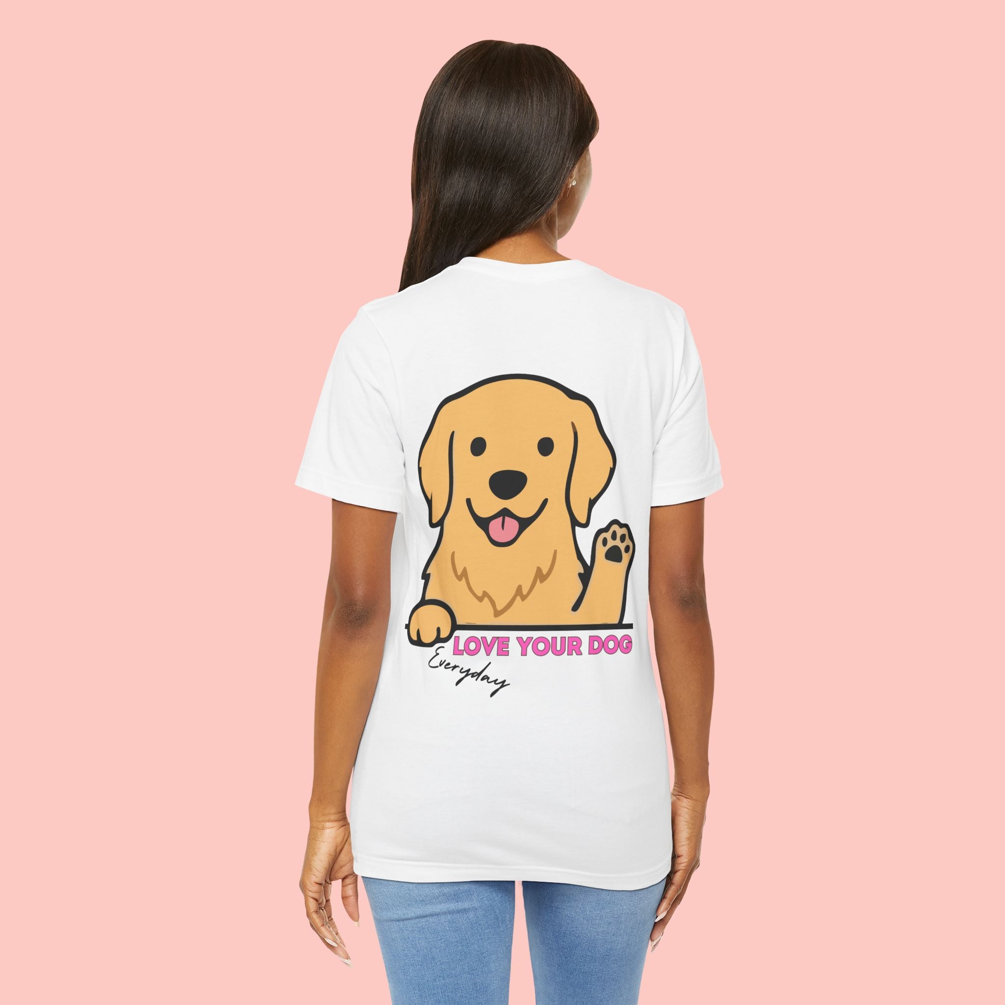 Love Your Dog T-Shirt — Cute Golden Retriever Graphic Tee