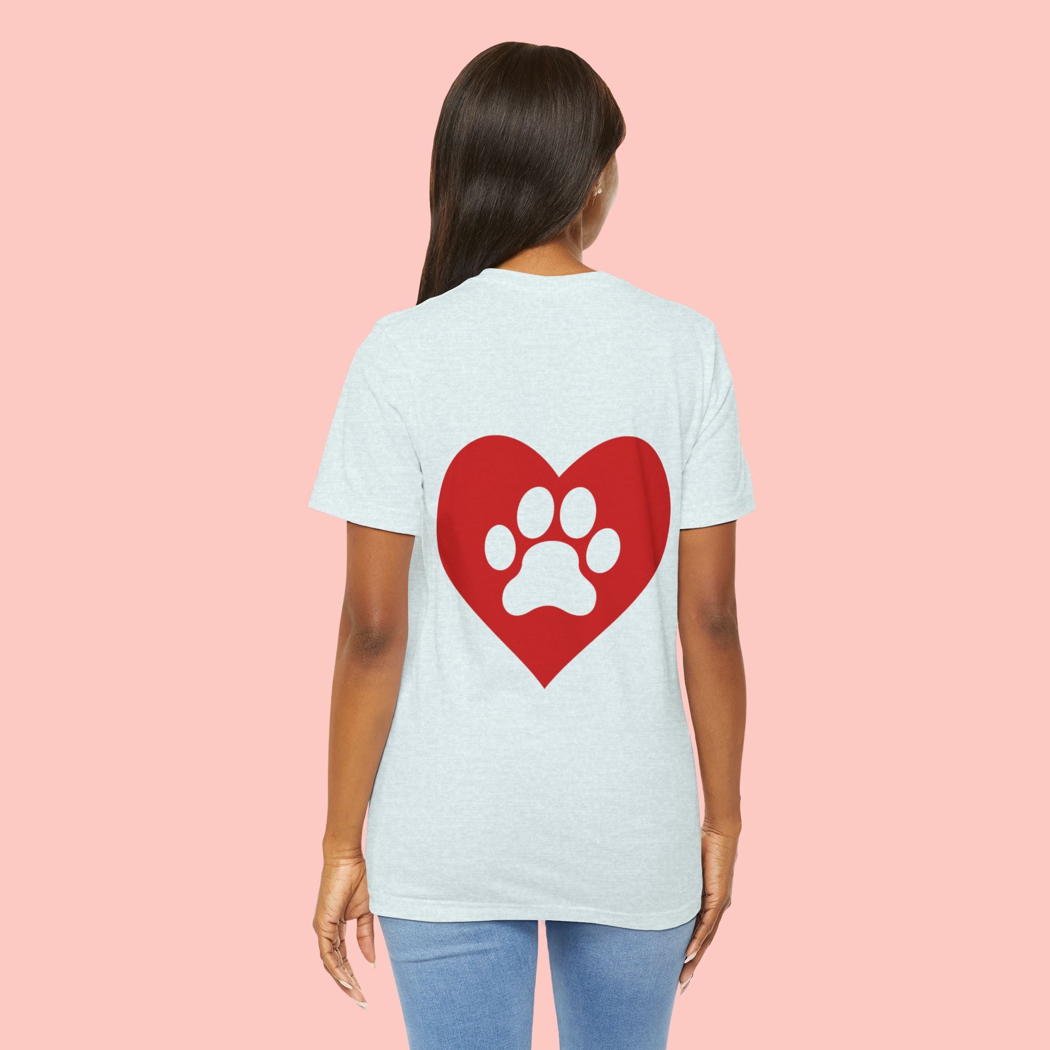 Pet Lover Heart Paw T-Shirt