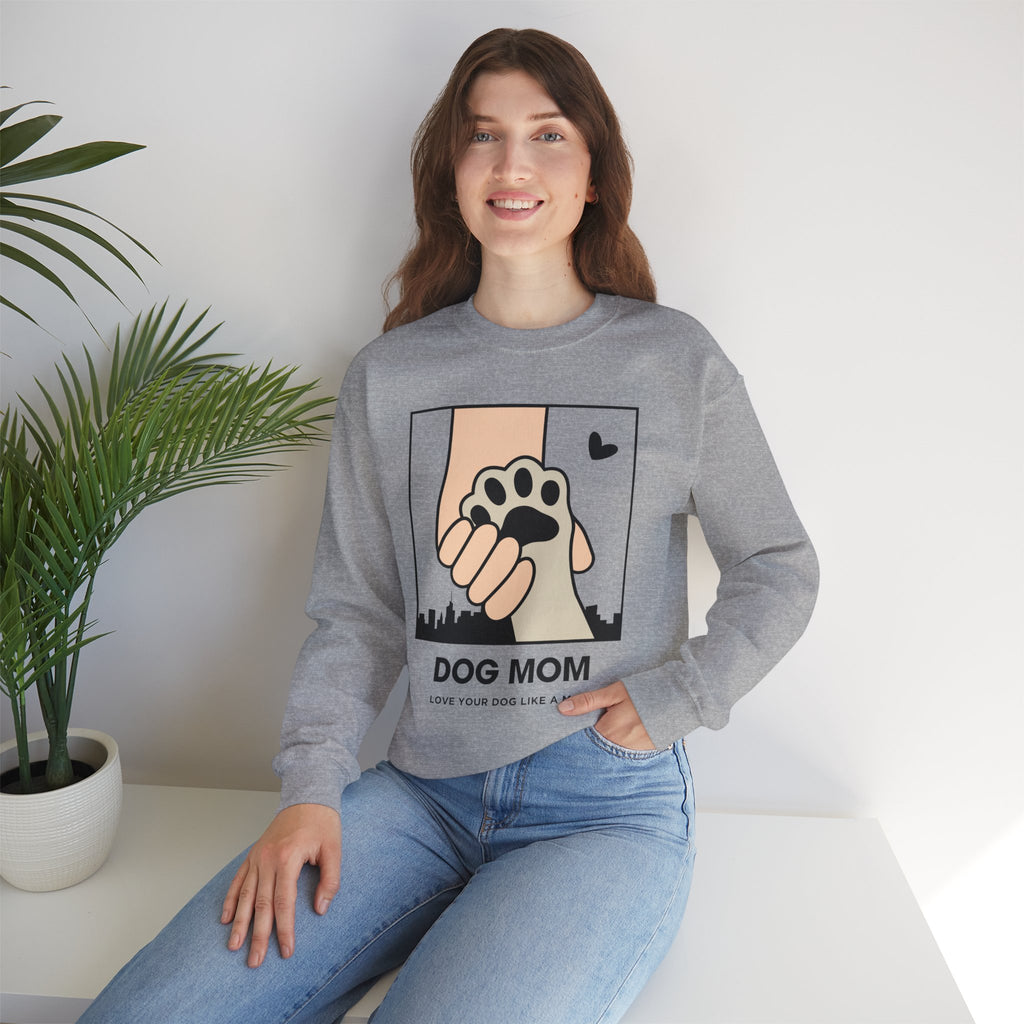 Dog Mom Crewneck Sweatshirt – Paw Hold Design