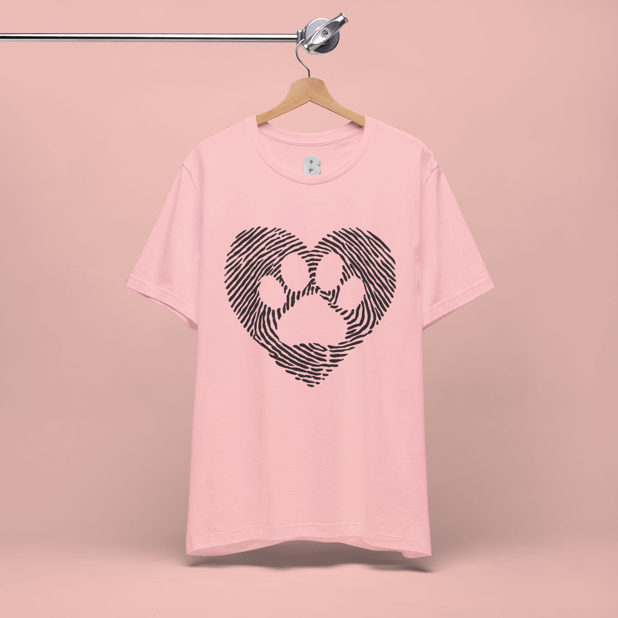 Fingerprint Heart Paw T-Shirt — Dog Paw Love Tee