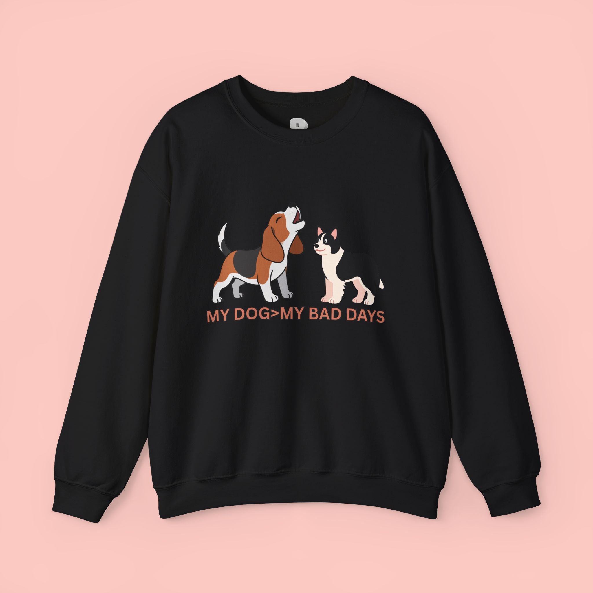My Dog My Bad Days Sweatshirt – Cute Beagle & Corgi Crewneck for Dog Lovers