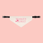 Mama’s Girl Pet Bandana Collar — Pink Floral Dog & Cat Accessory