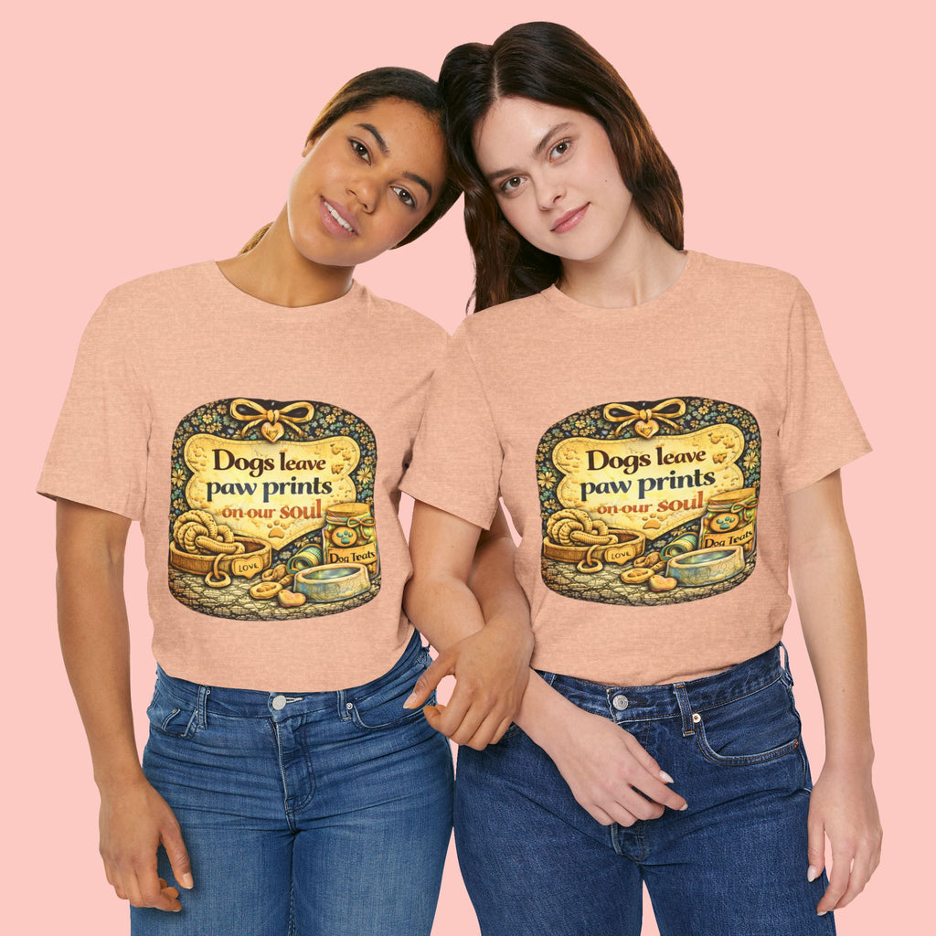 Dogs Leave Paw Prints Tee – Vintage Pet Lover T‑Shirt