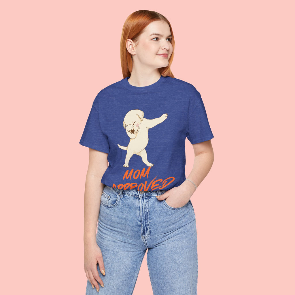 Mom Approved Tee — Dab Dog Graphic T‑Shirt