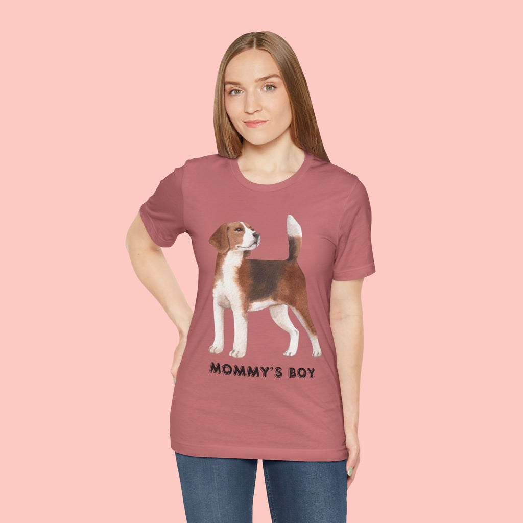 Mommy's Boy Beagle T-Shirt — Cute Dog Lover Tee