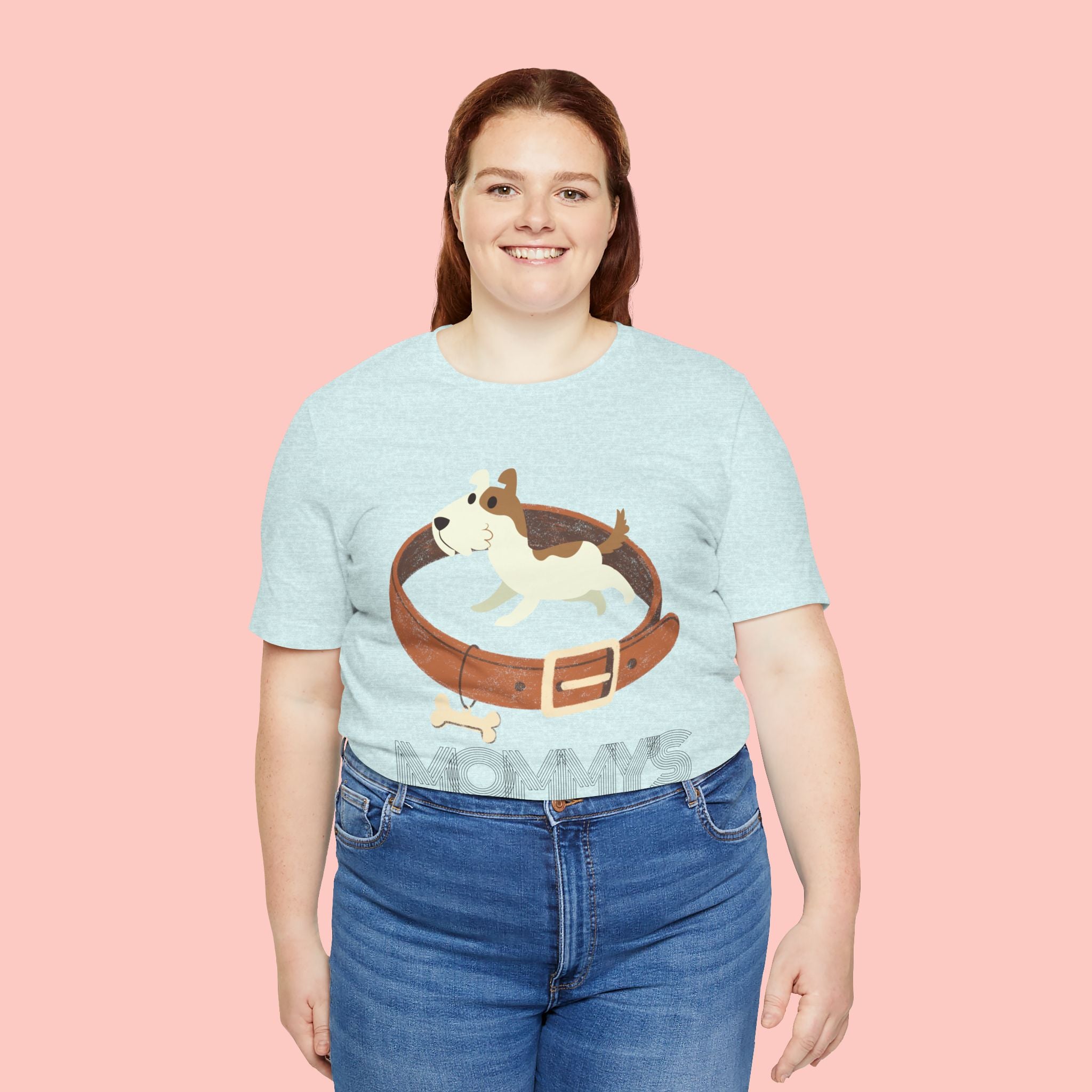 Mommy's Dog T-Shirt – Cute Puppy & Collar Graphic Tee for Dog Moms