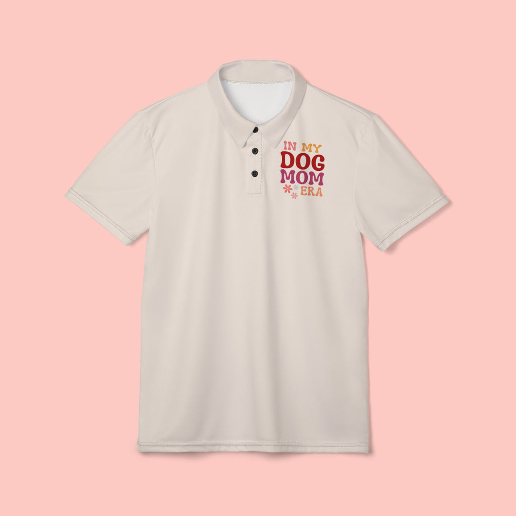 Dog Mom Polo Shirt - "In My Dog Mom Era" Embroidered Casual Polo