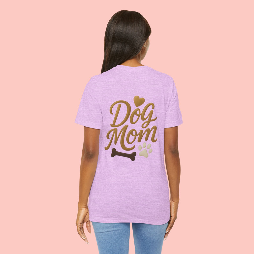 Dog Mom T-Shirt — Cute Paw & Bone Graphic Tee for Pet Lovers